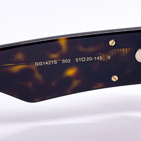 NEW GUCCI GG1421S 002 HAVANA WOMEN SUNGLASSES GUCCI - Picture 9 of 12